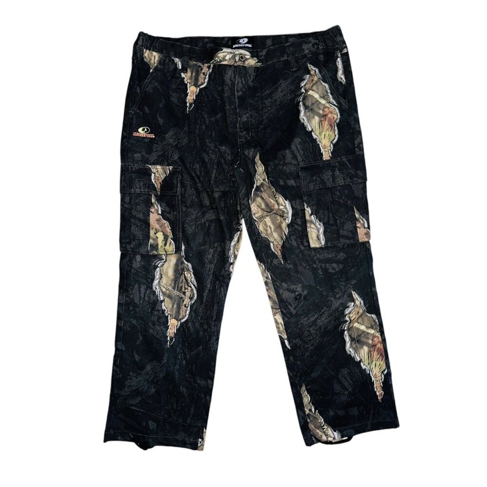 B2 Mossy Oak Camo Men's Cargo Pants 44‎ XXL Camouflage Break Up Eclipse Jeans
